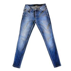 KanCan Skinny Jean Women's Sz 25 Mid Rise Stretch Stonewash Denim